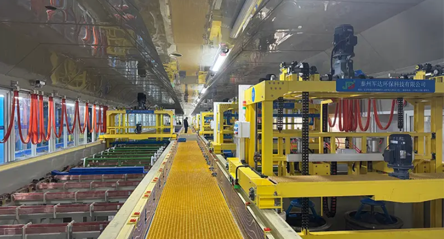 China Gantry Barrel Zinc Plating Equipment for Superior Corrosion Protection